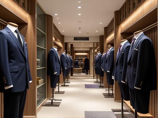 Interior view of the Archer & Co. Formalwear store on Flinders Lane, Melbourne
