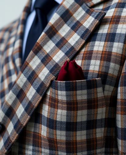 Stylish checked blazer